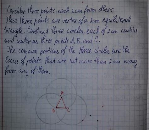 Question: "Show the locus of points that are in..." - Plainmath