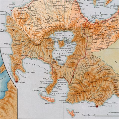 1900 Rare Antique Map of Luzon Philippines Manila Cavite | Etsy