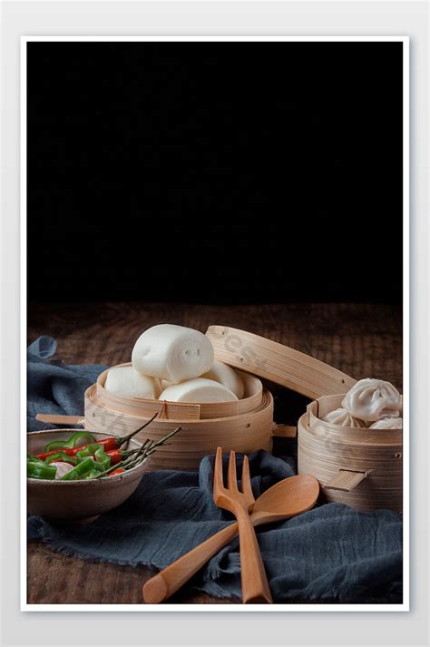 Breakfast Dim Sum Steamed Buns Scene Photography Picture Photo | JPG ...