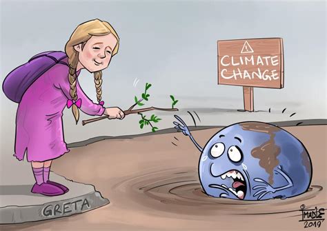 Greta Thunberg ( change climate) | Cartoon Movement