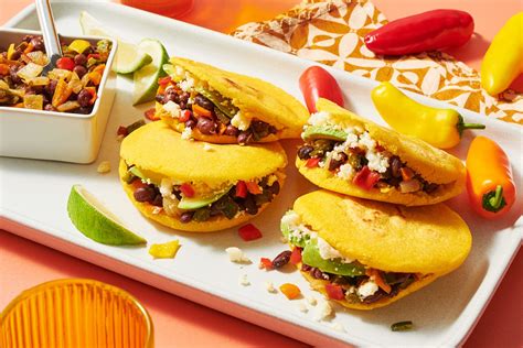 Arepas with One Sweet® Peppers & Black Beans - SUNSET Grown. All rights reserved.