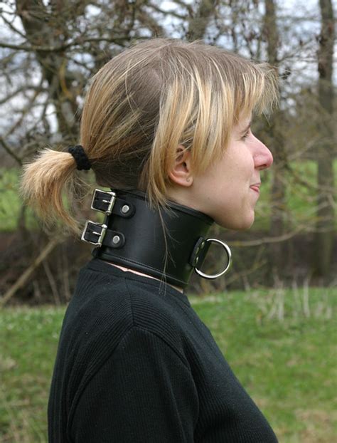 Collar | Wide Collar made of thick leather. Buckles can be l… | Flickr