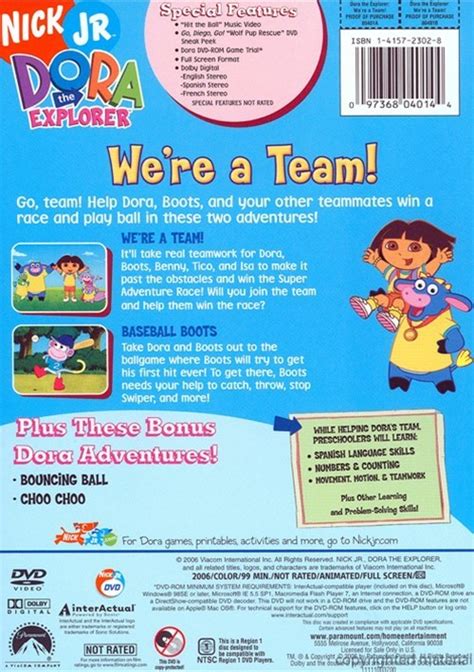 Dora The Explorer: We're A Team! (DVD 2006) | DVD Empire