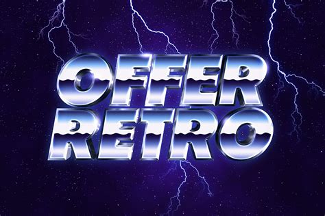 80s Retro Logo Style and Text Effect | Hyperpix