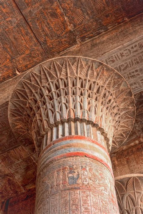 Egyptian temple column Temple of Khnum at Esna | Ancient egypt architecture, Ancient egypt art ...