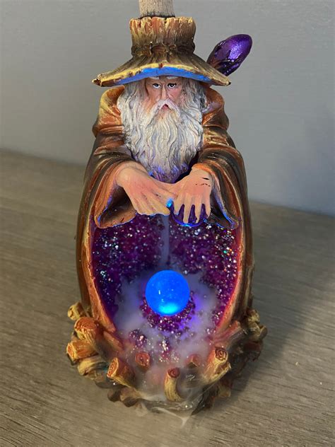Wizard Backflow Incense Burner With LED Light - Etsy UK