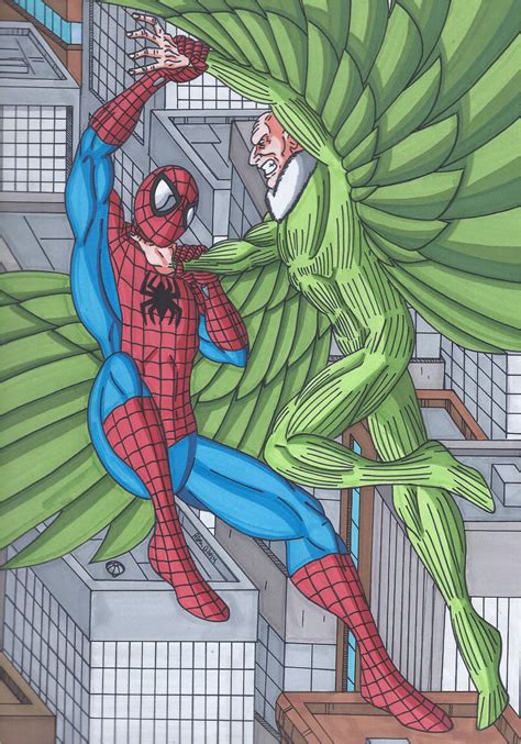 Spider-Man vs The Vulture by RobertMacQuarrie1 on DeviantArt