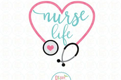 Nurse LIfe SVG, EPS, DXF, PNG By Bizzy Lou Designs | TheHungryJPEG