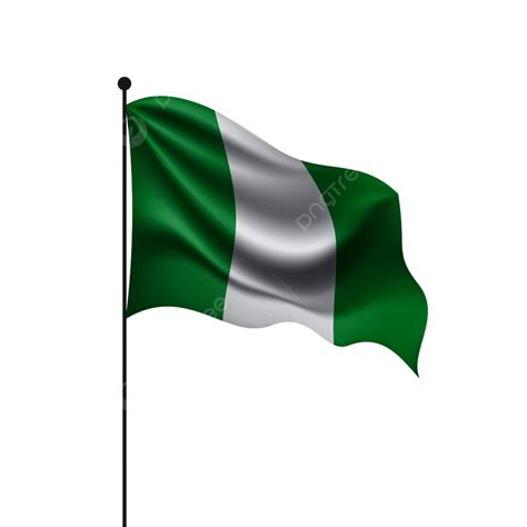 Nigerian Flag Vector PNG Images, Nigeria Flag Nigerian Ribbon Illustration, Background, Icon ...