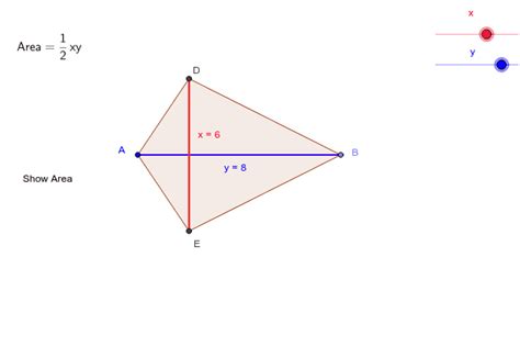 Area of a Kite Practice – GeoGebra