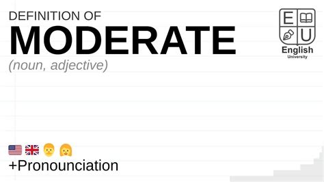 MODERATE meaning, definition & pronunciation | What is MODERATE? | How to say MODERATE - YouTube