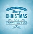 Merry christmas message and light background Vector Image