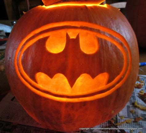 Batman Logo Pumpkin Stencil - Professionally Designed Templates