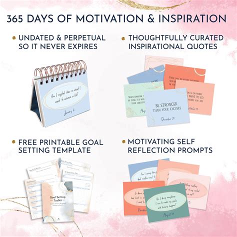 Motivational Desk Calendar - Daily Inspirational Quotes Flip Calendar – RYVE