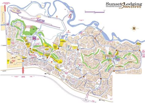 Sunriver Map | Sunset Lodging | Sunriver, Oregon map, Sunriver oregon