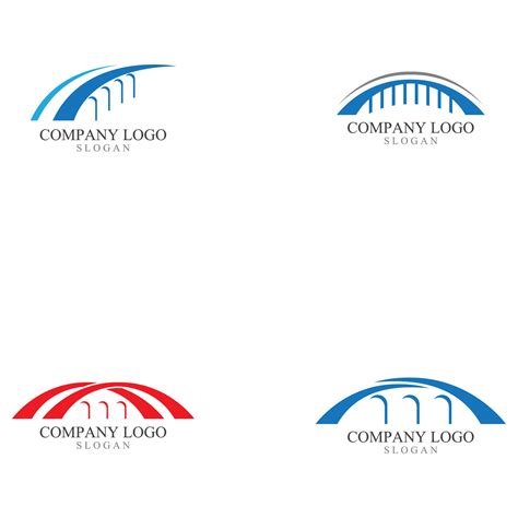 Bridge logo design vector template 4601440 Vector Art at Vecteezy