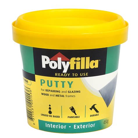 Polyfilla Putty Filler Oil Based Paintable Durable Wood and Metal ...