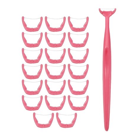 BE-TOOL 20/60 Pcs Dental Floss Heads with Floss Handle Cleaners Floss ...