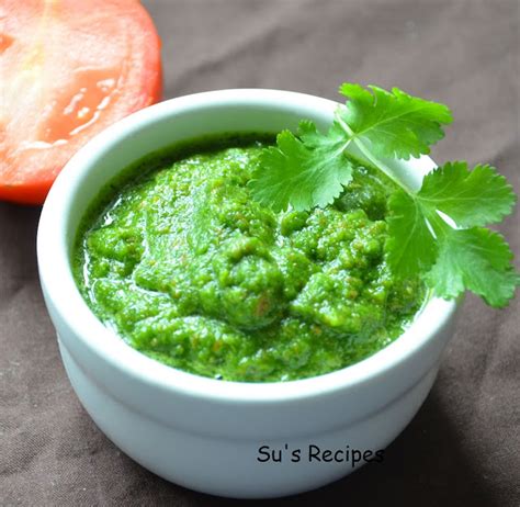 Su's Recipes: Coriander Chutney