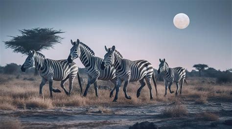 Premium AI Image | Zebra in the savanna