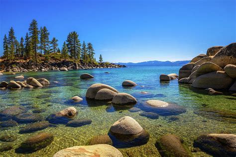 Sand Harbor Beach at Lake Tahoe, Nevada State Park Photograph by ...