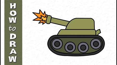 Kids Drawings Military Tank - YouTube