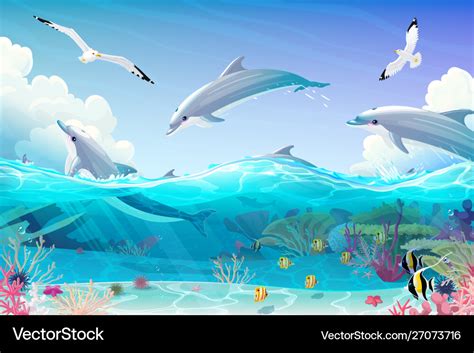 Underwater Scene Clip Art