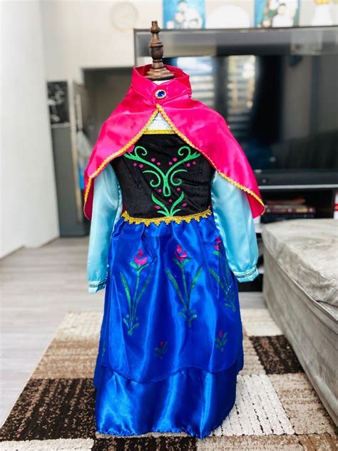 Princess Anna Costume Frozen Costume, Babies & Kids, Babies & Kids Fashion on Carousell