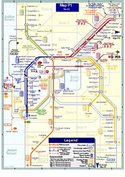 Perth Rail Map - Perth Australia • mappery