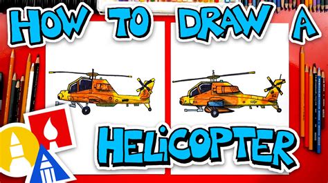 How To Draw A Helicopter - Art For Kids Hub