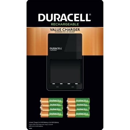 Duracell Battery Charger with Rechargeable AA (6 pk.) and AAA (4 pk ...