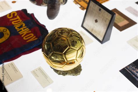 BARCELONA, SPAIN - 12 JANUARY 2018: The museum of trophies of the cups ...