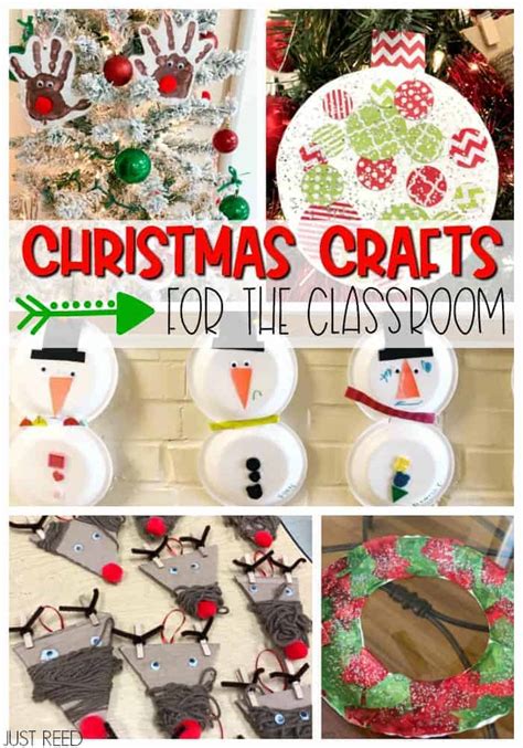 Christmas Crafts for the classroom pin | Just Reed & Play