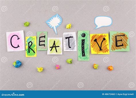 Creative Business Word For Creativity Imagination Inspiration And New ...