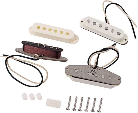 Amazon.com: Ogdni Alnico 5 Strat Pickup Single Coil Pickups Guitar Neck/Middle/Bridge Pickup ...