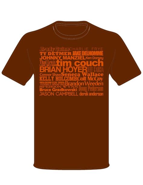 CLEVELAND BROWNS Starting Quarterbacks since 1999 T-Shirt QB