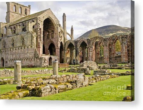 Ruins. Melrose Abbey. Acrylic Print by Elena Perelman | Melrose abbey, Ruins, Acrylic prints