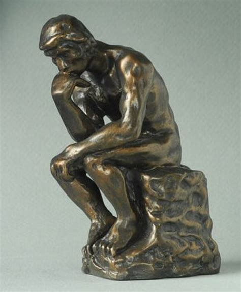 Miniature The Thinker Statue by Auguste Rodin - Museum Art Reproduction