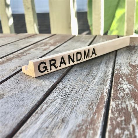 Scrabble Tile Holder Engraved Personalized Custom | Etsy