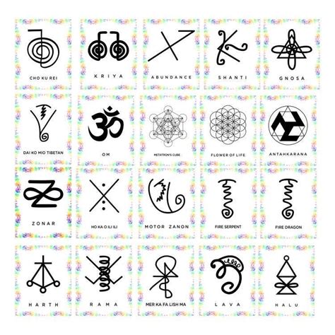 Reiki Reiki Symbols Pack 26 Symbols Karuna Shamballa Business Form ...