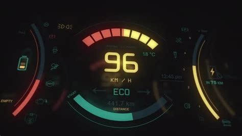 Electric Car Dashboard, Stock Video - Envato Elements