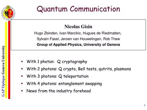 PPT - Quantum Communication PowerPoint Presentation, free download - ID ...