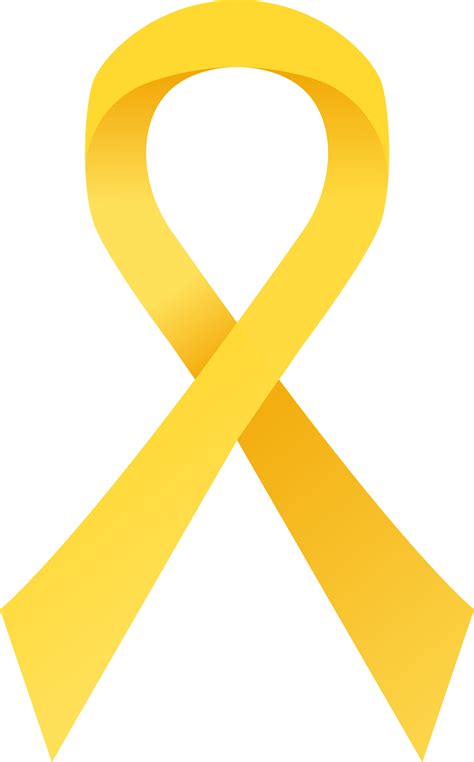 Yellow awareness ribbon. Suicide prevention, endometriosis awareness 3043178 Vector Art at Vecteezy