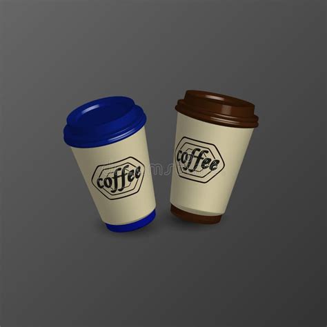 Plastic cup mockup stock vector. Illustration of mokup - 249673686