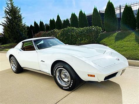 Classic White 1973 Chevrolet Corvette