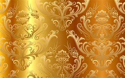 Elegant Gold Floral Wallpaper