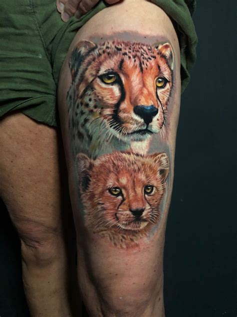 Realistic Cheetah Tattoo by Stefan. Limited availability at Redemption Tattoo Studio. | Cheetah ...