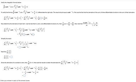 Solved Verify the integration formula below. integral x | Chegg.com