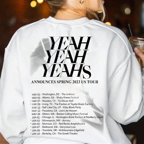 Yeah Yeah Yeahs Band Spring 2023 US Tour Dates Merch Yeah Yeah Yeahs Rock Music Tour 2023 ...