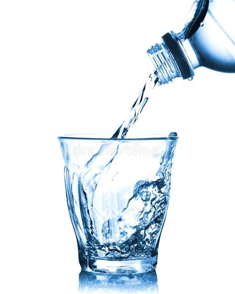 Pouring Water From Bottle Into Glass Stock Image - Image of flowing, action: 26793491